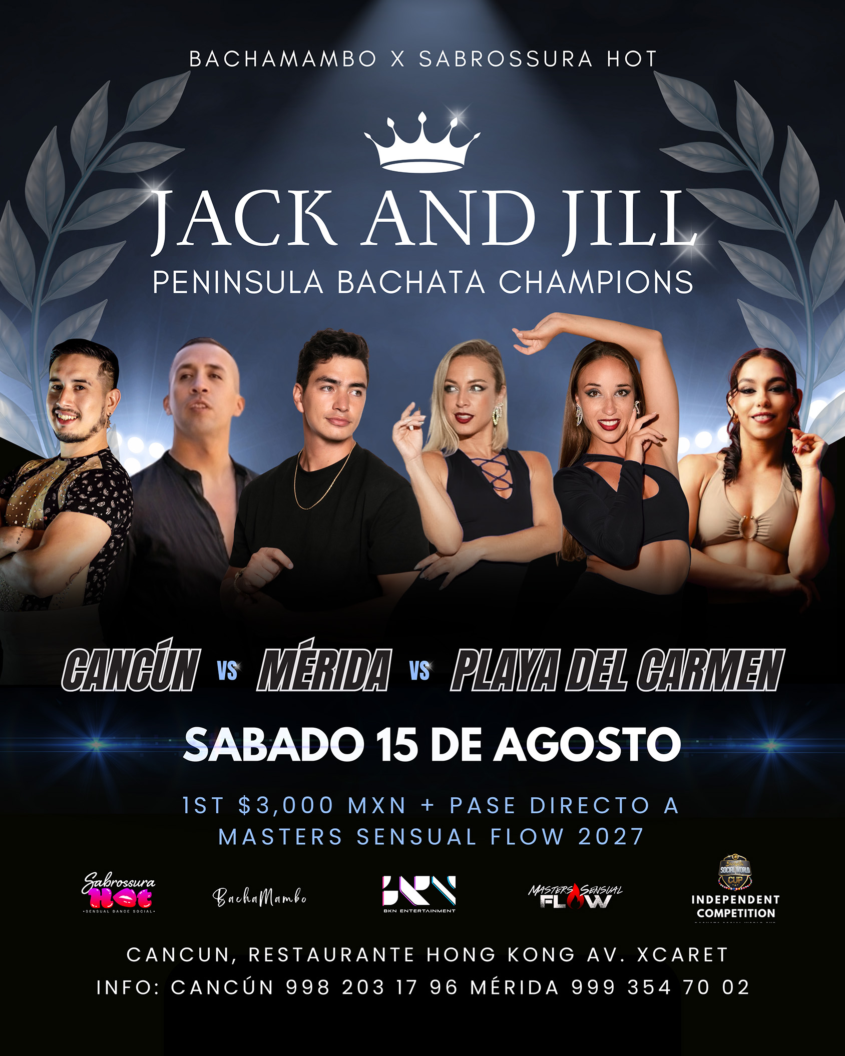 Flyer — Peninsula Bachata Champions — Jack & Jill